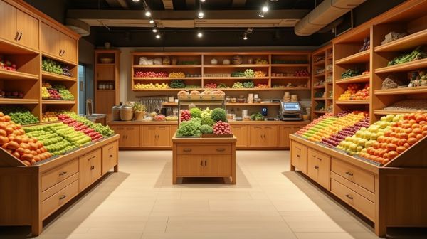 Optimiser votre espace de vente avec des meubles fruits et légumes adaptés